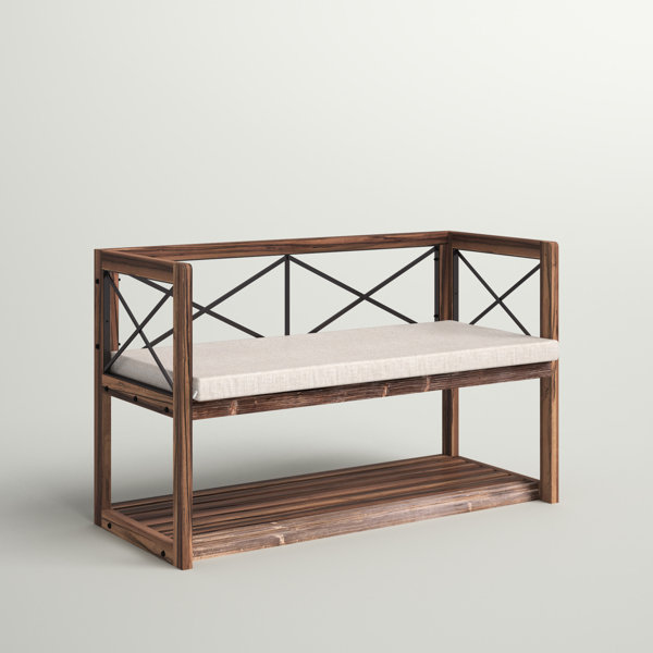 Sand & Stable Libbey Upholstered Shelves Storage Bench & Reviews Wayfair